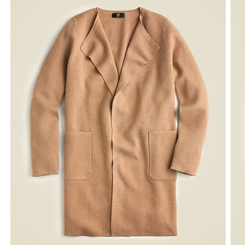 J.CREW Juliette collarless sweater-blazer - size XS